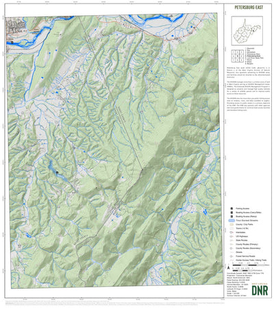 Petersburg East Quad Topo - WVDNR Preview 1
