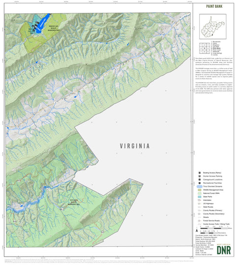 Paint Bank Quad Topo - WVDNR Preview 1
