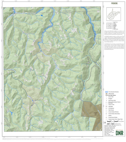 Pickens Quad Topo - WVDNR Preview 1
