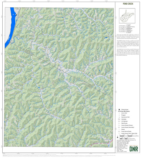Pond Creek Quad Topo - WVDNR Preview 1