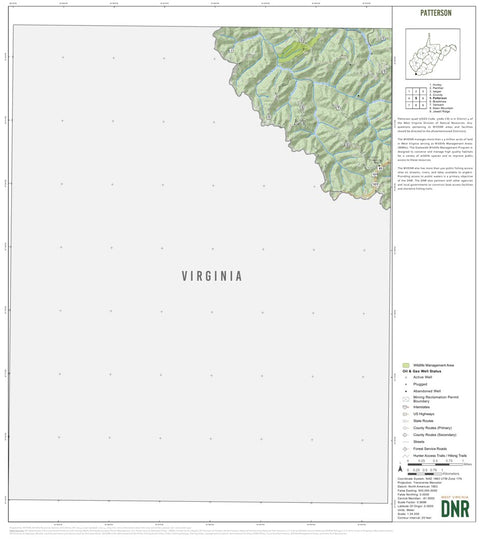 Patterson Quad Topo - WVDNR Preview 1