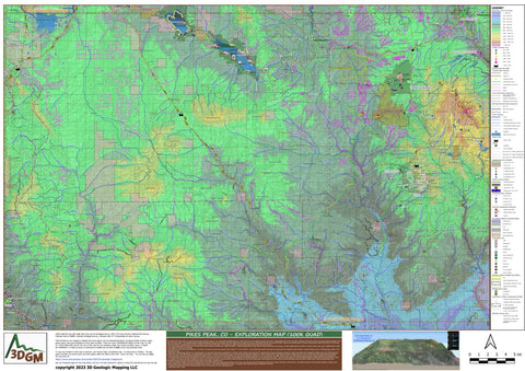 Pikes Peak, CO Exploration Map for Sightseeing Preview 1