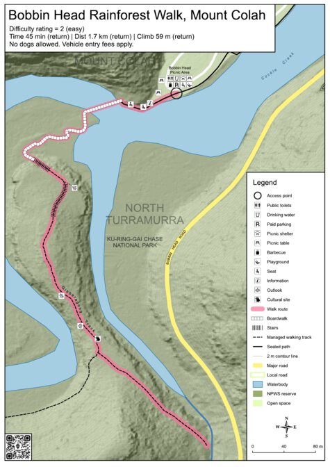 Bobbin Head Rainforest Walk Map by Sydney Bushwalking Maps | Avenza Maps