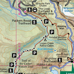 Glacier National Park Hiking Trails Map Preview 2