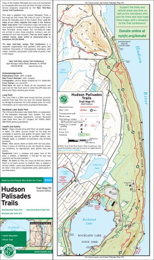 Hudson Palisades (Map 111) : 2023 : Trail Conference Preview 1