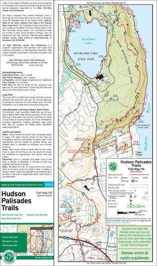 Hudson Palisades (Map 110) : 2023 : Trail Conference Preview 1