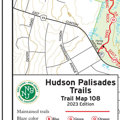 Hudson Palisades (Map 108) : 2023 : Trail Conference Preview 2