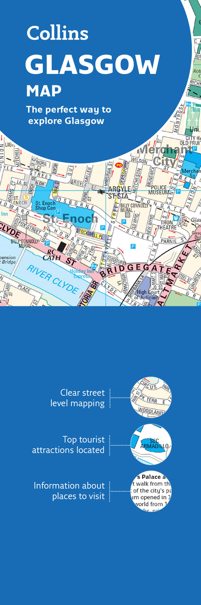 Collins Glasgow Map Preview 1