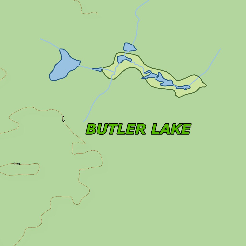 Ontario Nature Reserve: Butler Lake Map by Xavier Maps | Avenza Maps