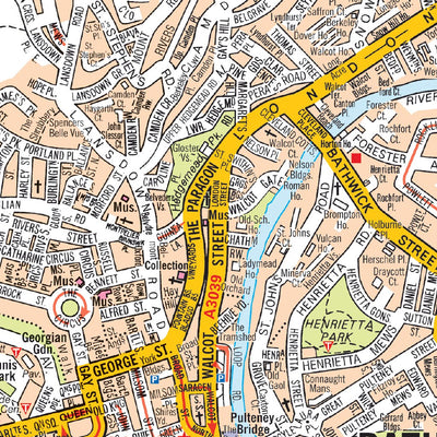 Bath A-Z Pocket Street Map Preview 3