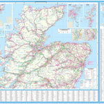 Collins Touring Map of Scotland Preview 1