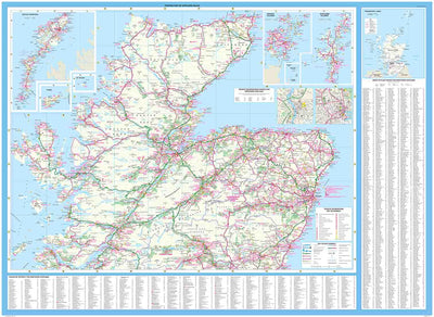 Collins Touring Map of Scotland Preview 1
