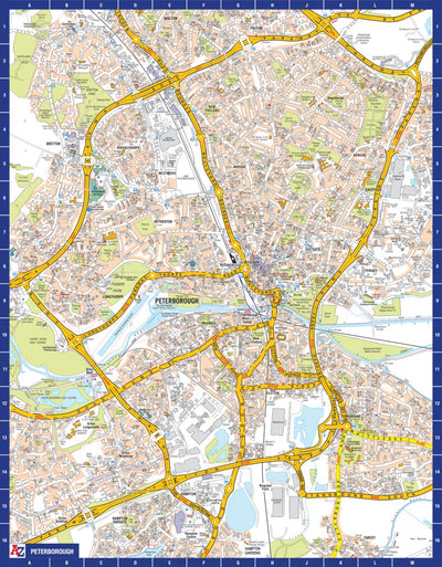 Peterborough A-Z street map Preview 1