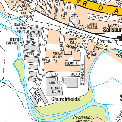 Salisbury A-Z Street Map Preview 2