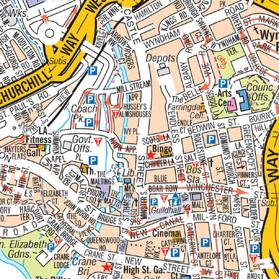Salisbury A-Z Street Map Preview 3