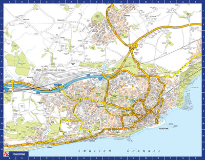 Folkestone A-Z street map Preview 1