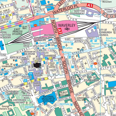 Collins Edinburgh Map Preview 3