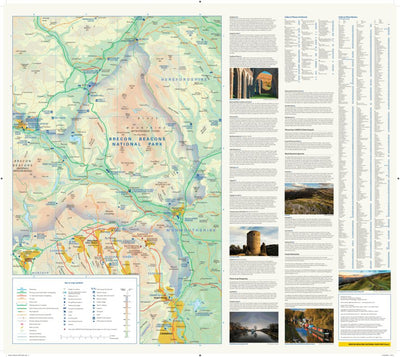 Brecon Beacons National Park Map - East Preview 1