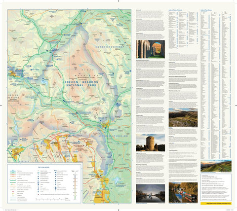 Brecon Beacons National Park Map - East Preview 1