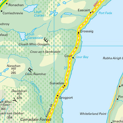 Collins Arran, Bute and Kintyre Map Preview 2