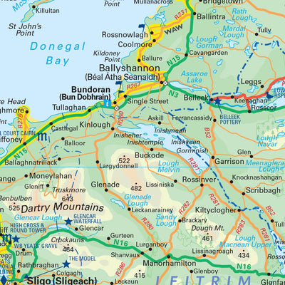 Collins Ireland Map - North Preview 2