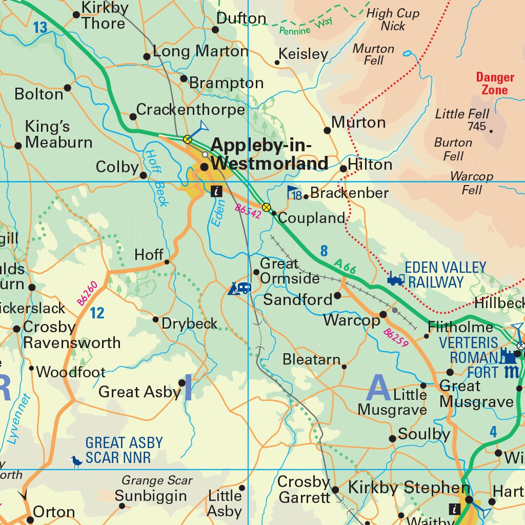 Collins Pennines Map - North by Harper Collins Publishers UK | Avenza Maps