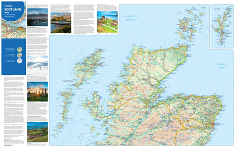 Collins Scotland Map - North Preview 1