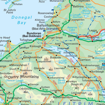 Collins Ireland Film and TV Map - North Preview 2