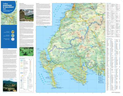 Collins Dumfries and Galloway Map - West Preview 1