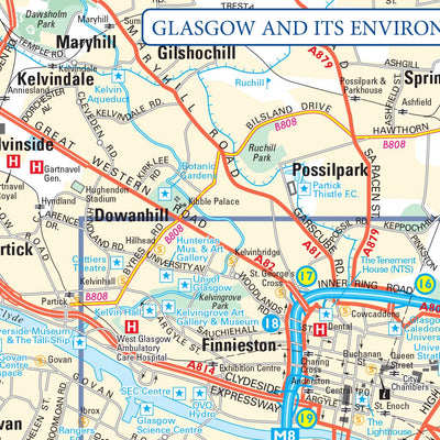 Collins Glasgow Map Preview 3