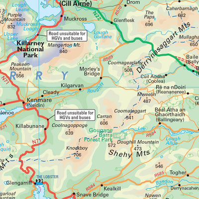 Collins Ireland Film and TV Map - South Preview 3