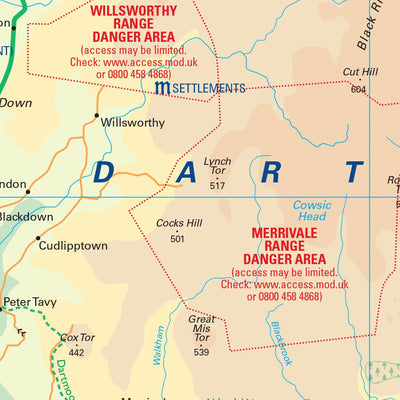 Dartmoor National Park Map Preview 2