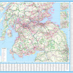 Collins Touring Map of Scotland - South Preview 1
