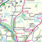 Collins Touring Map of Scotland - South Preview 2