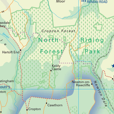 North York Moors National Park Map Preview 2