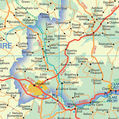 Collins Suffolk Map Preview 3