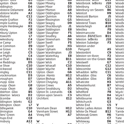 Collins Cotswolds Map Index Preview 3