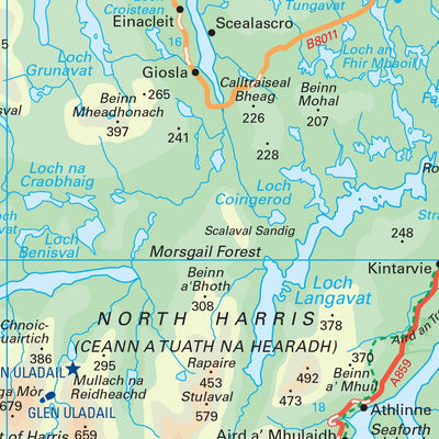 Collins Outer Hebrides Map - North Preview 2