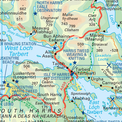 Collins Outer Hebrides Map - North Preview 3