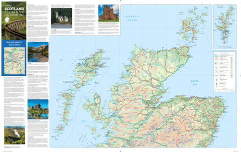 Collins Scotland Film and TV Map - North Preview 1