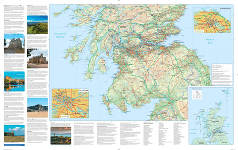 Collins Scotland Film and TV Map - South Preview 1