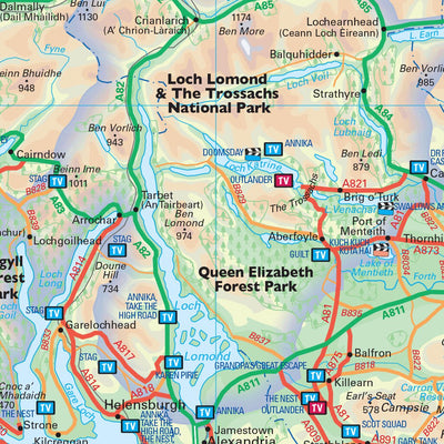 Collins Scotland Film and TV Map - South Preview 3