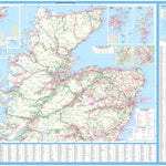 Collins Touring Map of Scotland - North Preview 1
