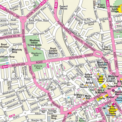 Collins Touring Map of Scotland - North Preview 3