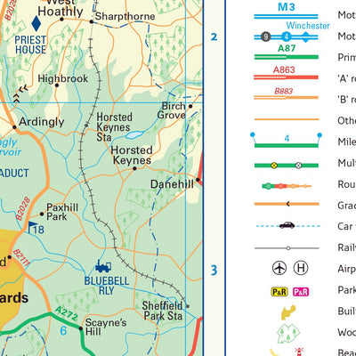 South Downs National Park Map - East Preview 2