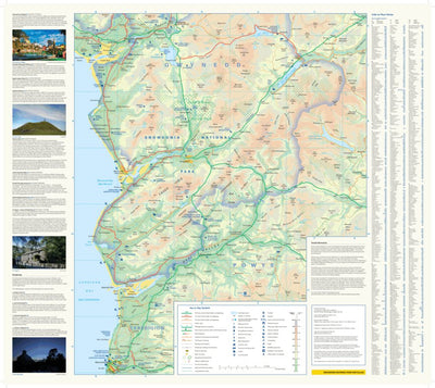 Snowdonia National Park Map - South Preview 1