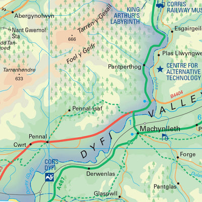 Snowdonia National Park Map - South Preview 3