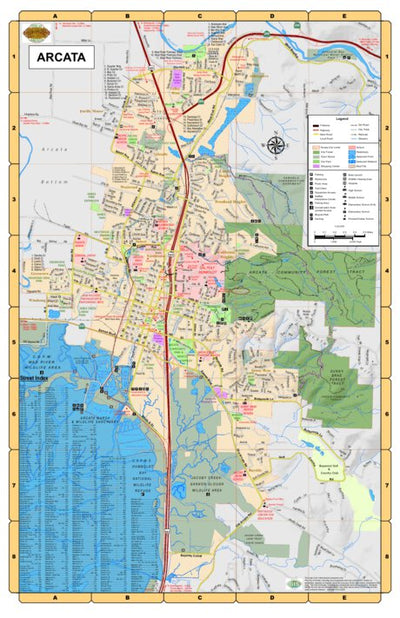 Arcata Street Map Preview 1