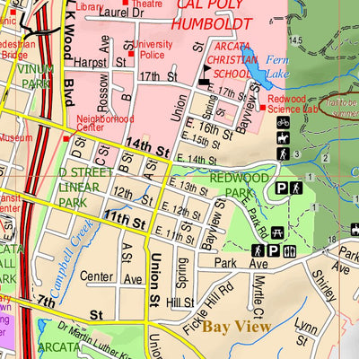 Arcata Street Map Preview 2