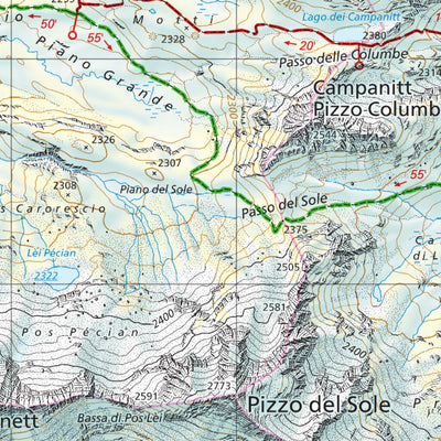 Disentis-Sedrun South, 1:25'000, Hiking Map Preview 2